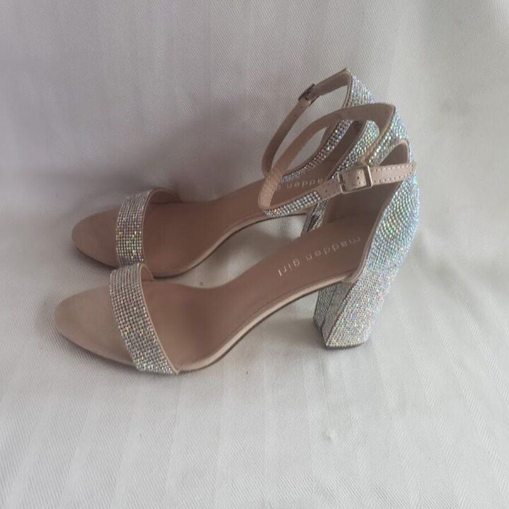 Madden Girl Beella-R Dress Sandals Shoes w Rhinestones - Bridal - Size 8.5 NEW - Picture 6 of 9